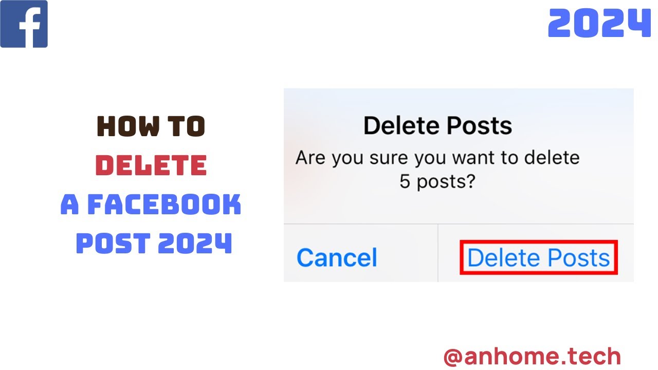 How to Delete a Facebook Post 2024 - YouTube