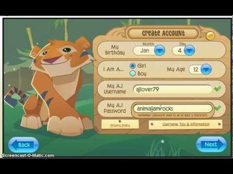 animal jam peoples usernames and passwords