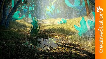 Fantasy forest creation - 3D Speed art (#3D-Coat, #3dsmax. #Corona Renderer) | CreativeStation