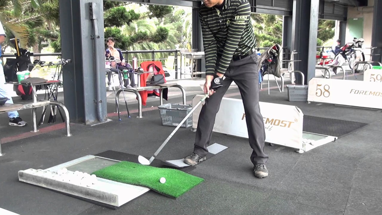 鐵桿困難球位的設定與變化 左斜坡