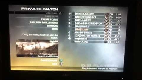 LIVE: Modern Warfare 2/3 Hacked Prestige Lobby