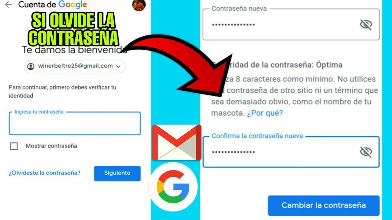 Se Me Olvido La Contraseña De Mi Correo