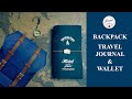 Backpack travel journal  wallet setup  journal de sylvie