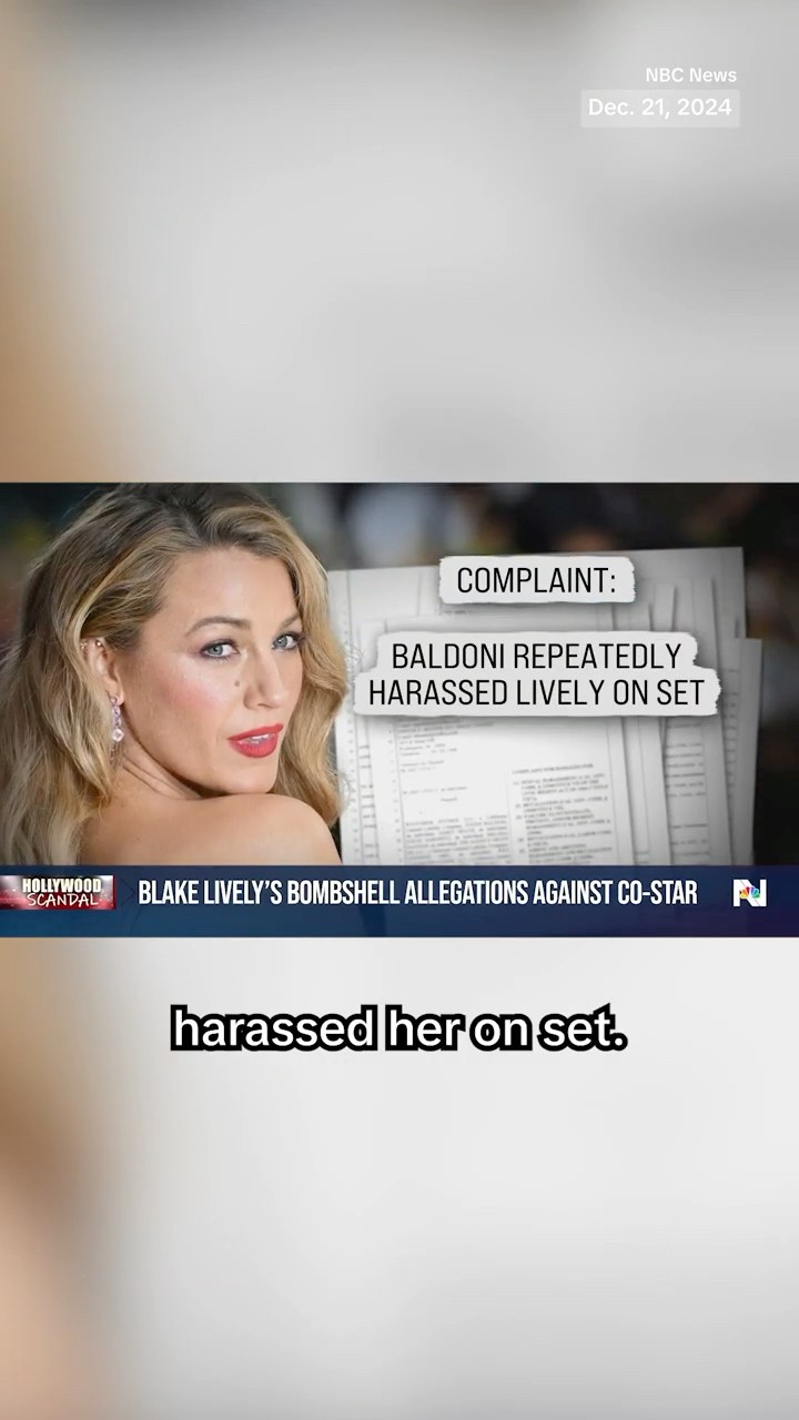 Blake Lively accuses Justin Baldoni of sexual harassment, online smear campaign in legal complaint