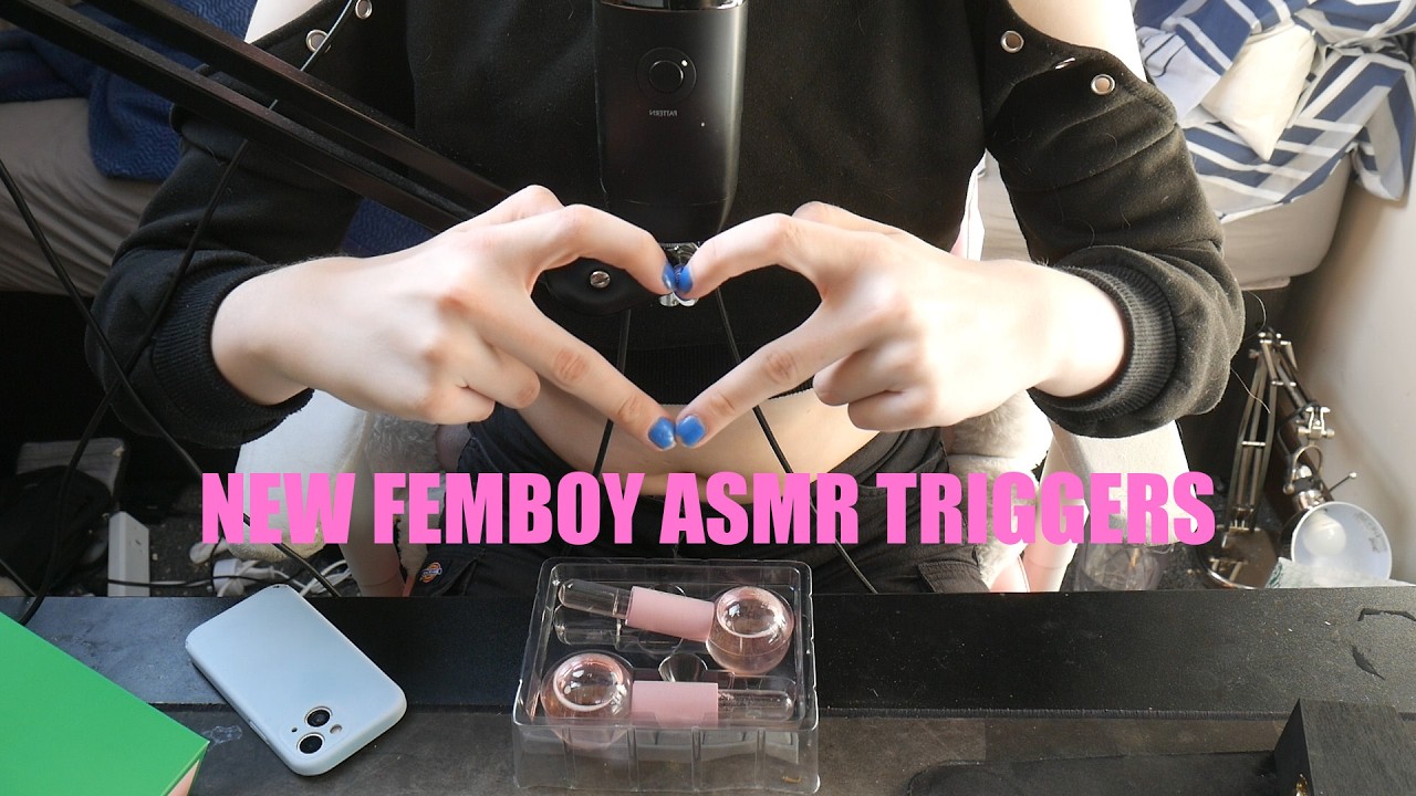 ASMR Femboy Shows off Her New ASMR Triggers To Help You Sleep!