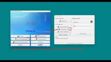 How to solve the problem of new master card to read lock after software upgraded.