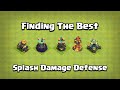 Finding The Best Splash Damage Defense | Clash of Clans