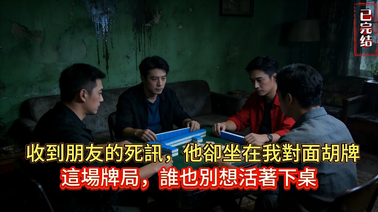 午夜麻將局，坐在我對面的哥們竟在10分鐘前已車禍喪命？！来找我們當「替身」？誰会是下一個「替死鬼」?#小说推荐#灵异#完结文#鬼故事 #懸疑故事#novel #小说