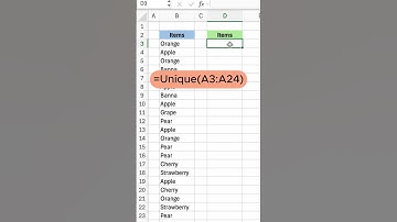 Remove Duplicates in Excel Instantly with UNIQUE() | លុបទិន្នន័យស្ទួនក្នុង Excel ងាយស្រួល