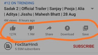 सडक २ को ट्रेलरमा लाईक भन्दा बढी डिस्लाइक - official trailer of sadak 2 got more dislikes than likes