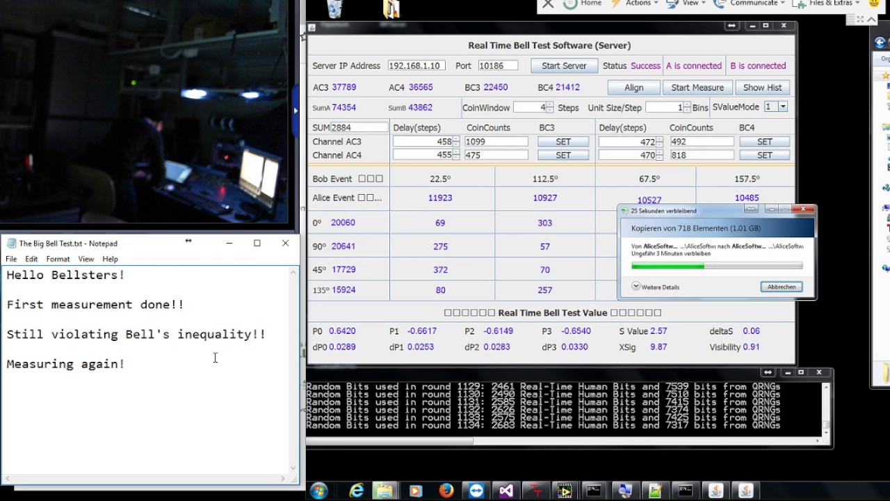 THE BIG BELL TEST – Record of the Live Stream