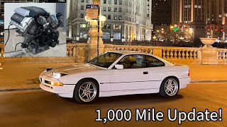 The M60B44 BMW E31 8 Series 1,000 Mile Reliability Update and Review