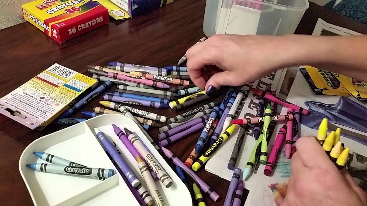 #34 ASMR Crayons and Coloring-no speaking