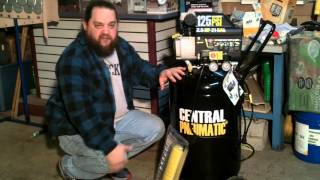 Central Pneumatic 21 gallon air compressor