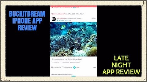 Buckitdream Bucket List App - iPhone App Review