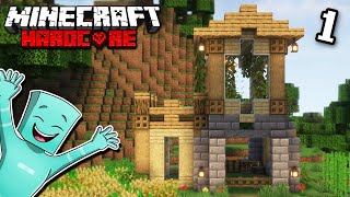 The PERFECT Starter House in Minecraft Hardcore 1.19! (Episode 1)
