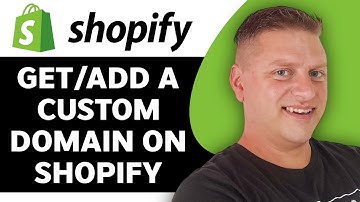 How to Get/Add a Custom Domain on Shopify | Shopify Tutorial 2025