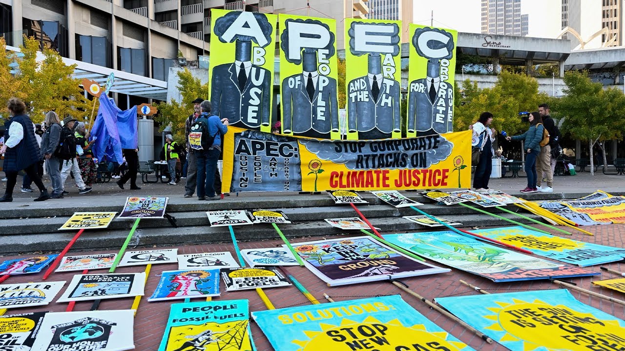 Apec Sf Rally Protesters rally against world leaders, Israel-Hamas war as APEC summit ...