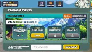 Valleague Season 4, Week 4, Round 2. Disc Golf Valley