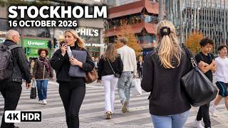 Stockholm Today | October 16, 2026 | 4K HDR Walking Tour | Sweden