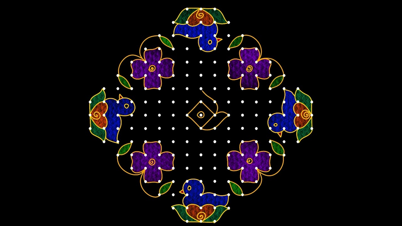 Sankranthi muggulu |pongal rangolis |chukkala muggulu |festival rangoli designs 