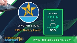 IPEN w/ EscrowTab #NotaryBusiness #LoanSigningAgent #MobileNotary #NotaryPublic #SigningAgent