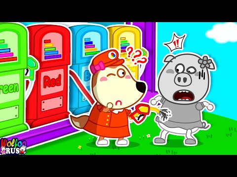 О нет, где мой цвет? - Найди цвет Нэнси! | Цвета для детей | Wolfoo Russian