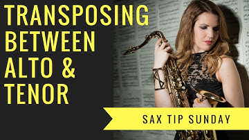 Quick Tip - how to switch between and alto & tenor. Transposing 🎶 Sax Lesson/tutorial