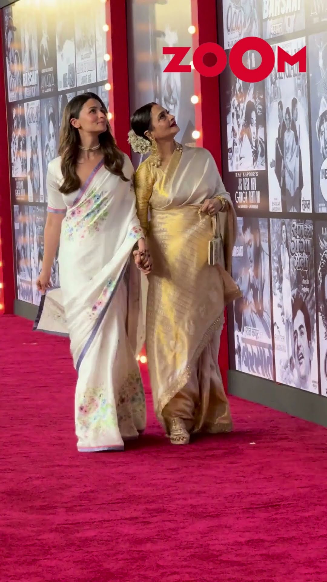 Rekha and Alia Bhatt give lovely SMILES while posing together #rekha #aliabhatt #shorts