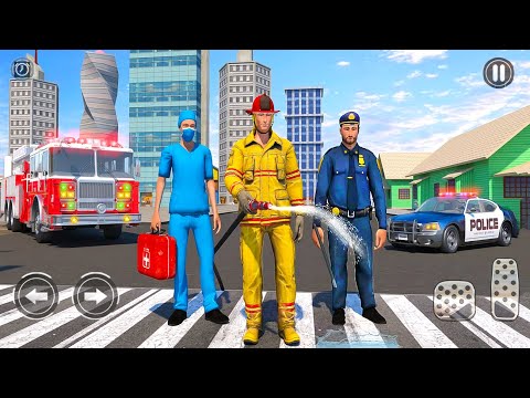 911 Emergency Rescue Operator - Sheriff, Fireman and Doctor Simulator - Android Gameplay