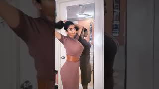 Anveshi Jain hot and sexy looking in bodycon hot outfit#shorts