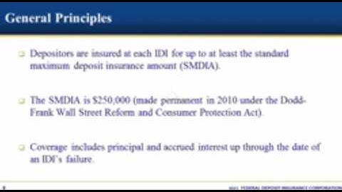 Fundamentals of Deposit Insurance Coverage Seminar for Bankers