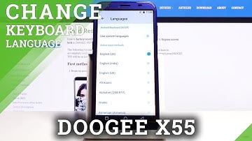 How to Change Keyboard Language in DOOGEE X55 – Keyboard Settings