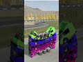 big steel coil fall into bus beamng game #beemngdrive #buscrashes