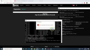 how to Reboot  Restart PFSense GUI