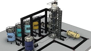 АСУТП 3D Model of Head Extraction Column in Fusion 360 BM,DA,AZ,BP 
