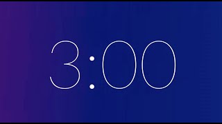 Timer 3 Minutes With Gradient Background With Soft Alarm | TimerTube | screenshot 2