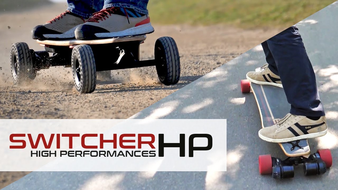 Skate électrique Switcher HP 2 en 1 route et tout terrain - 2x1600W