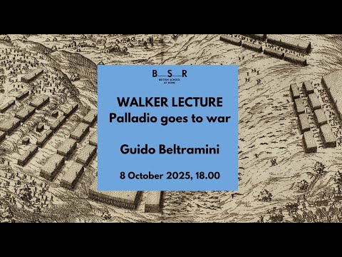 Lecture | Palladio goes to war by Guido Beltramini - YouTube
