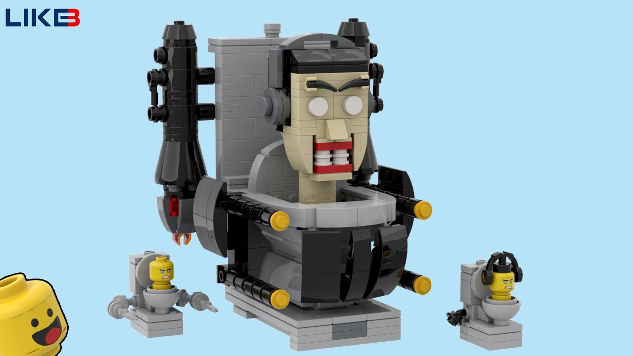 Lego Skibidi Toilet G - MAN Ver 2.0 Upgraded #skibidi #skibidibopyesye