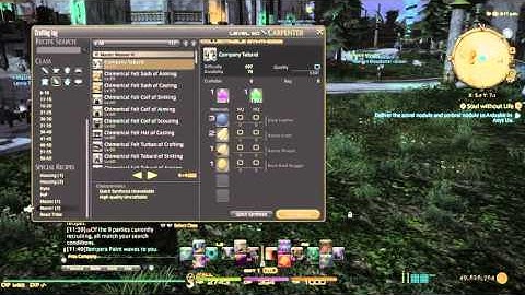 FFXIV:  Master IV Recipes for all Crafters!