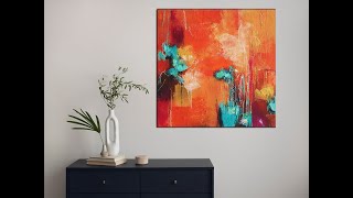 Easy Acrylic Painting Technique / Step By Step / Abstract  Painting/MariArtHome