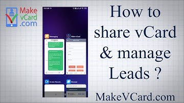 How to share your vCard link and manage leads in your Digital vCard App Makevcard.com Digital vCard