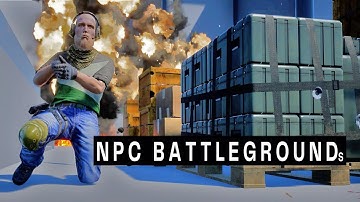NPC Battlegrounds Game - AI Battle - Unreal Engine