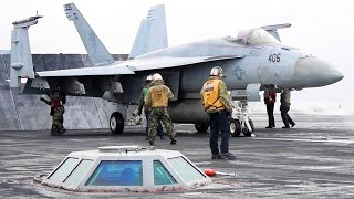 TR FLIGHT DECK GETS BUSY | USS Theodore Roosevelt Launch And Recovery Operations, Gulf Of Alaska