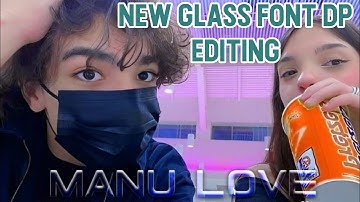 Glass Font dp Editing | 2022 trending Glass Dp Editing by Pixellab And PS CC