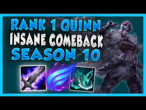 THIS IS HOW YOU COMEBACK FROM BEHIND AS QUINN IN SEASON 10 (NEVER FF!) - League Of Legends