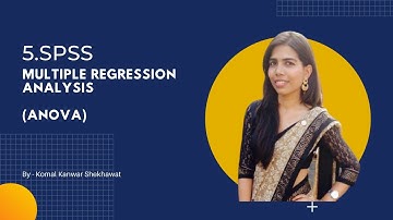 ANOVA || Multiple Regression Analysis || SPSS Tutorial || Data Analysis using SPSS