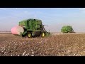 How a John Deere 7760 Baler Cotton Picker Works