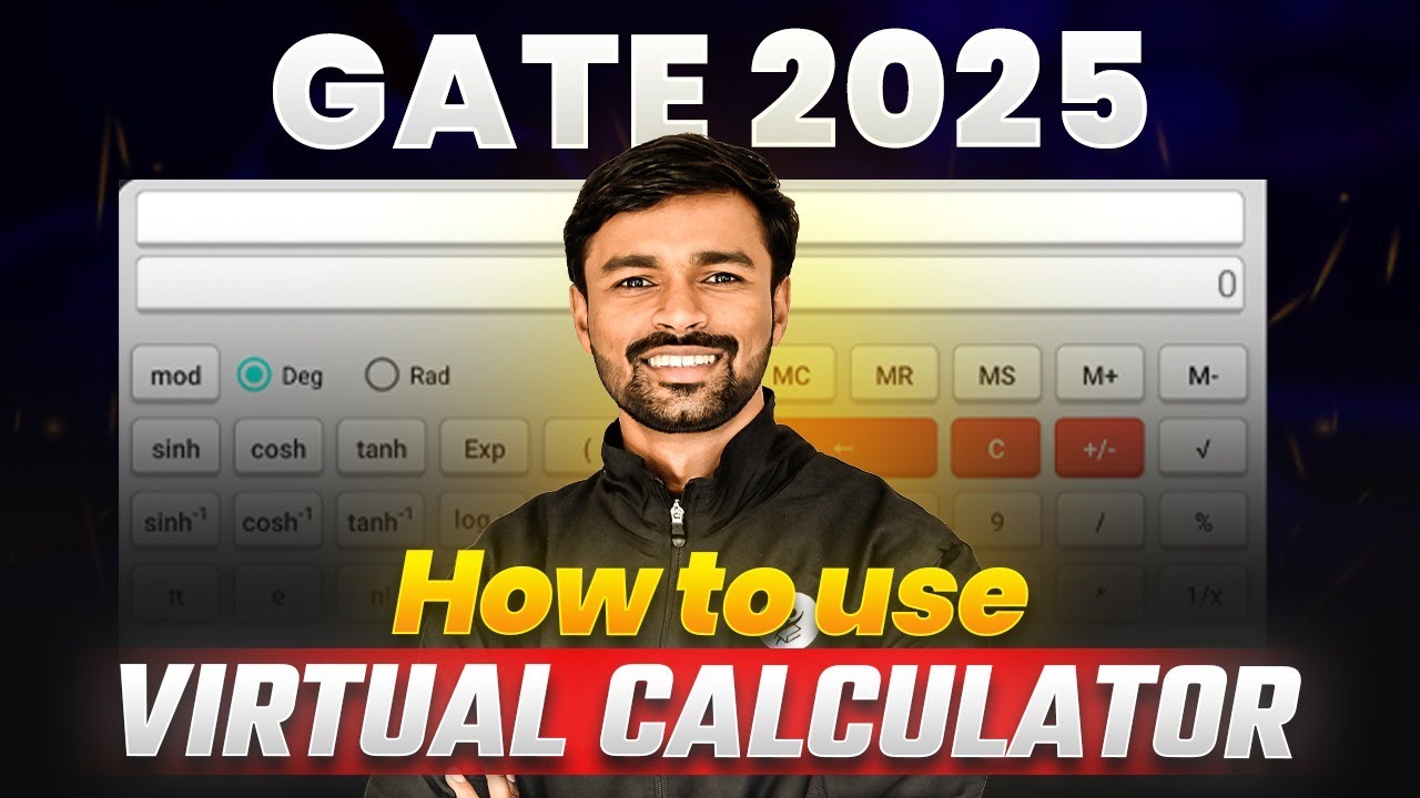 GATE Mathematics 2025 Preparation - How to use Virtual Calculator?